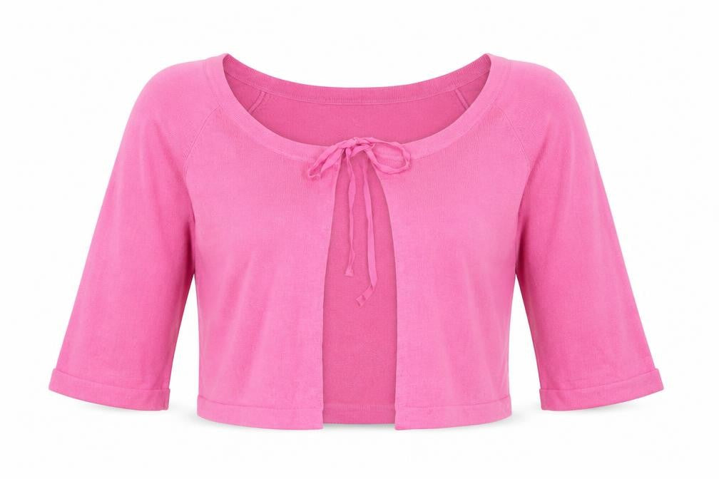 Wallis Womens Pink Scoop Neck Viscose Cardigan Jumper Size S
