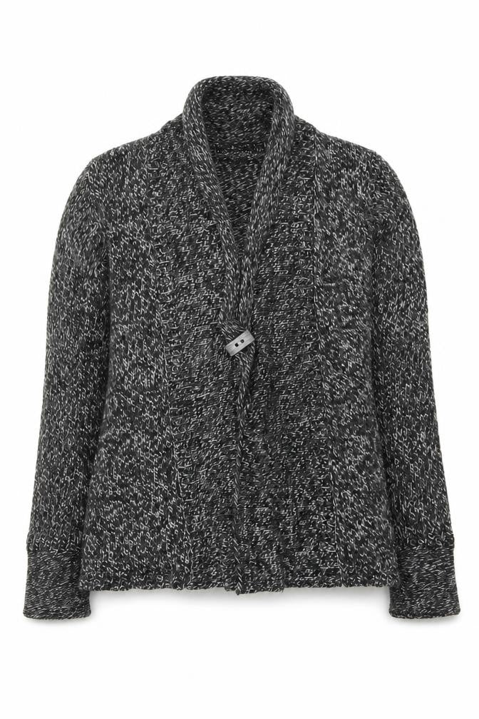 Wallis Womens Grey V-Neck Acrylic Cardigan Jumper Size S