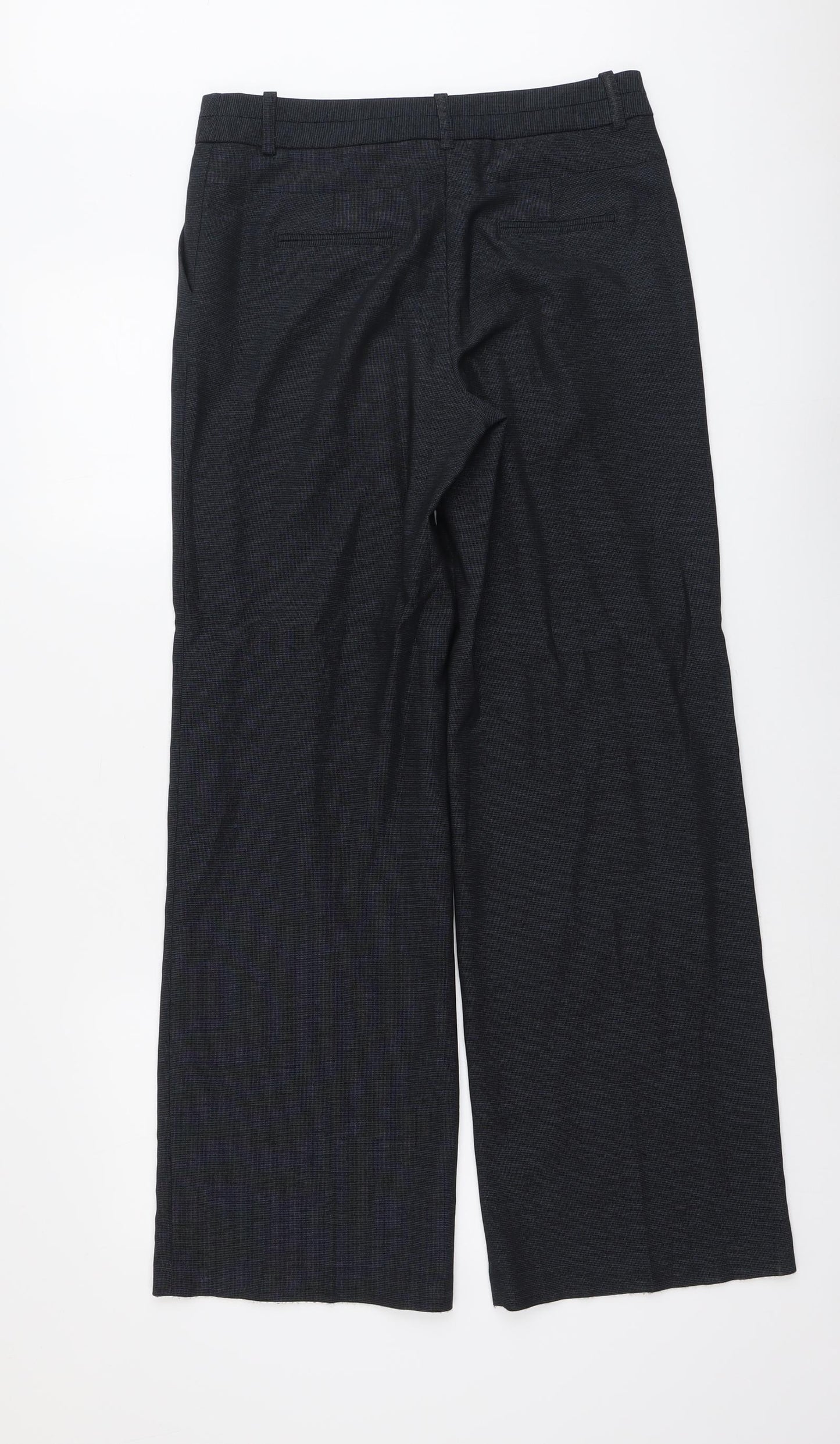 NEXT Womens Blue Polyester Dress Pants Trousers Size 8 L31 in Regular Button