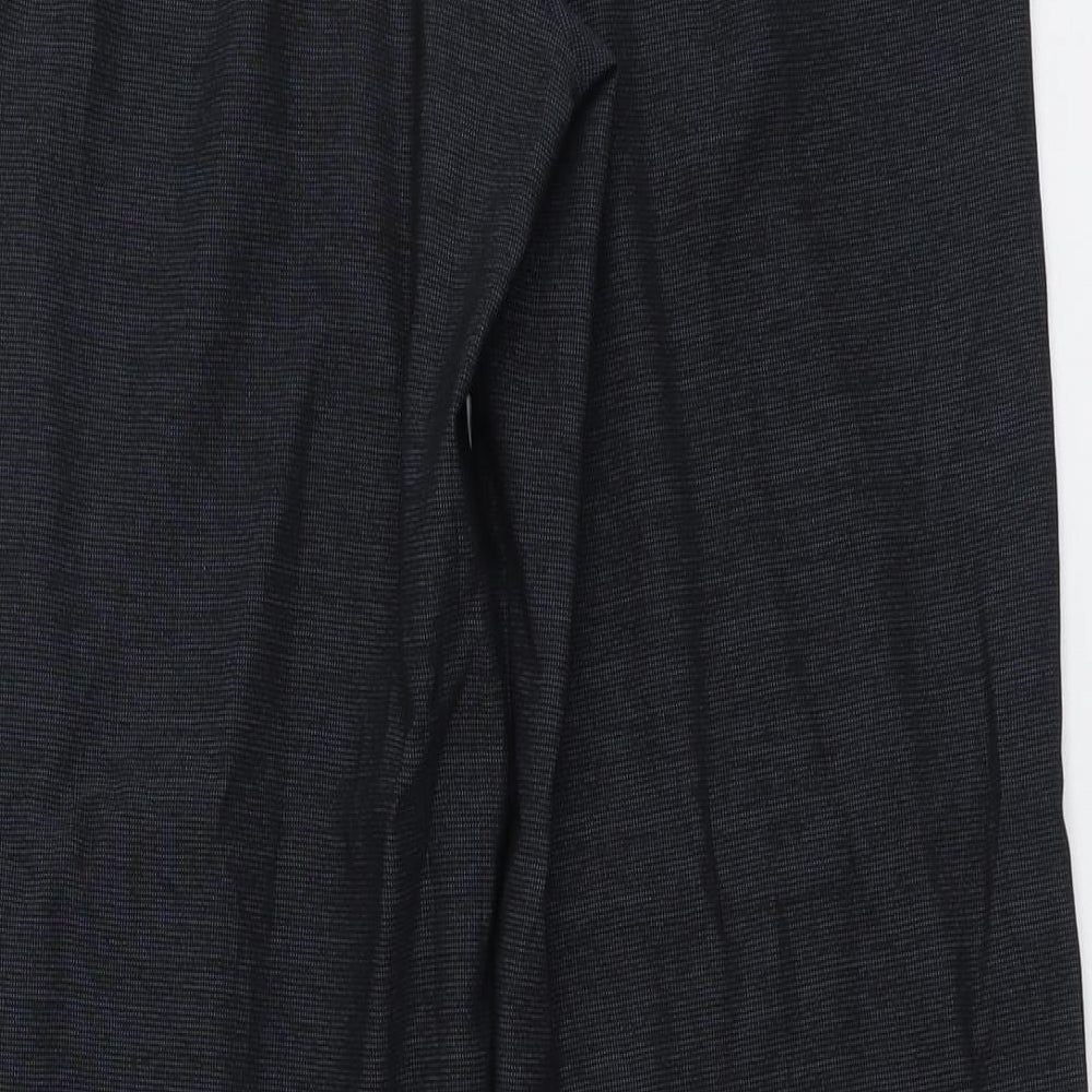 NEXT Womens Blue Polyester Dress Pants Trousers Size 8 L31 in Regular Button