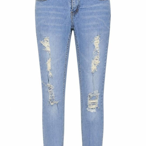 Volume Womens Blue Cotton Skinny Jeans Size M L29 in Regular Button