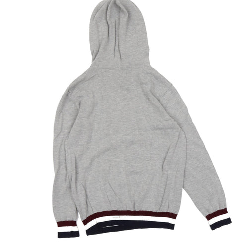 Urban Boys Grey Cotton Pullover Hoodie Size 11 Years Pullover