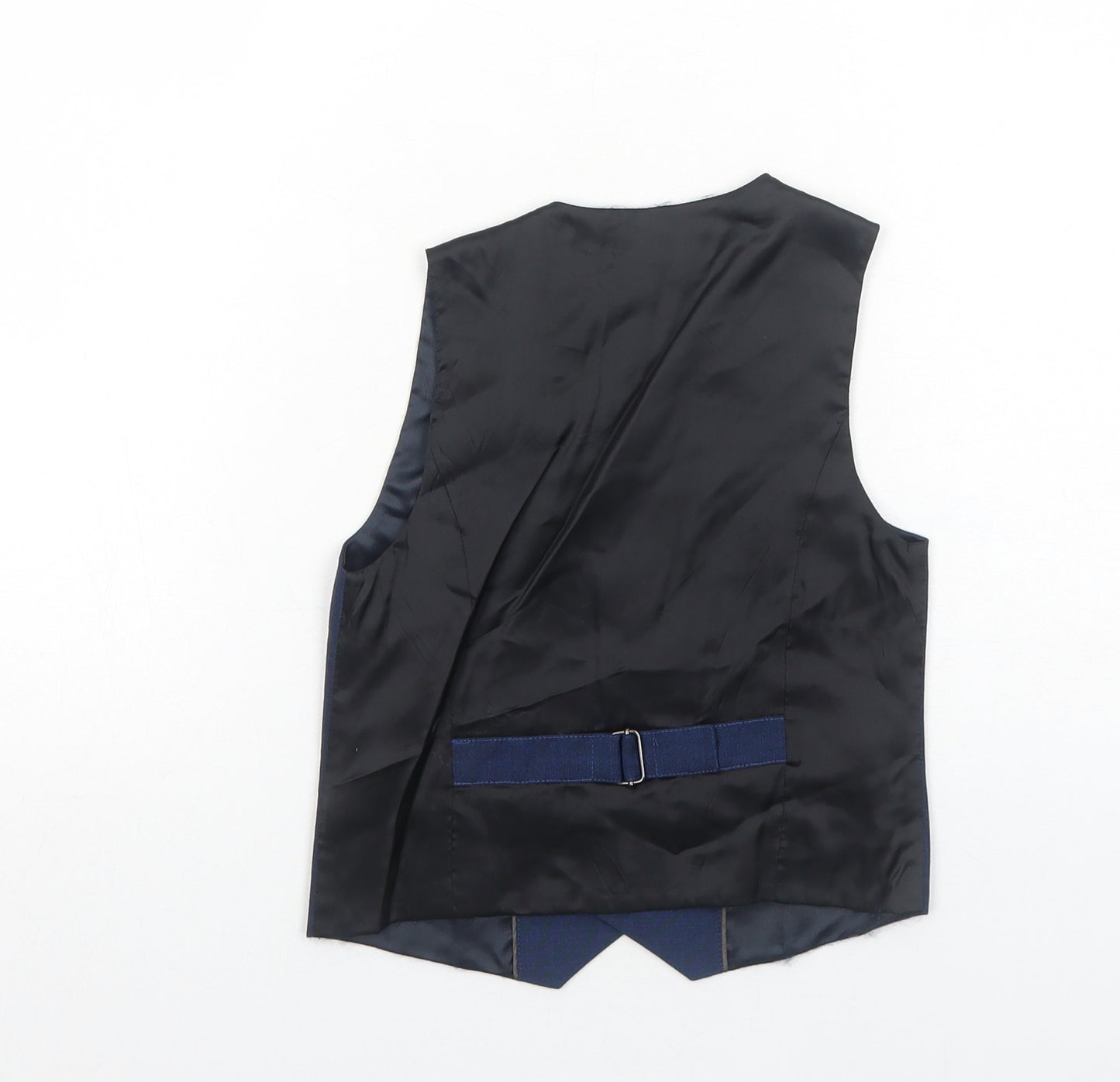 NEXT Boys Blue Wool Jacket Waistcoat Size 5 Years Button