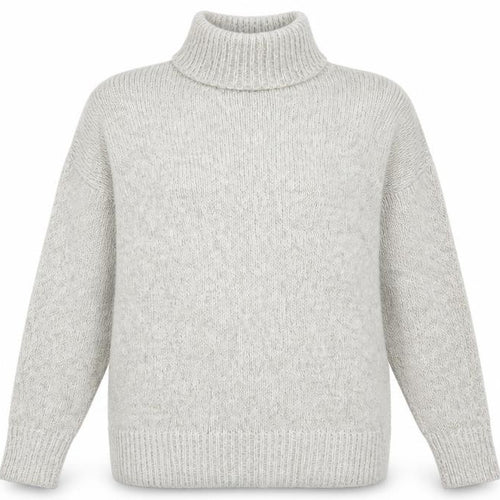 New Look Womens Beige High Neck Acrylic Pullover Jumper Size S