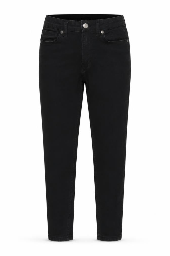 Don't Think Twice Womens Black Cotton Skinny Jeans Size 6 Regular Zip - Waist 22 inches