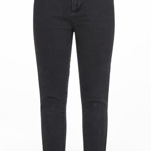 Denim & Co. Womens Black Cotton Skinny Jeans Size 8 Regular Zip
