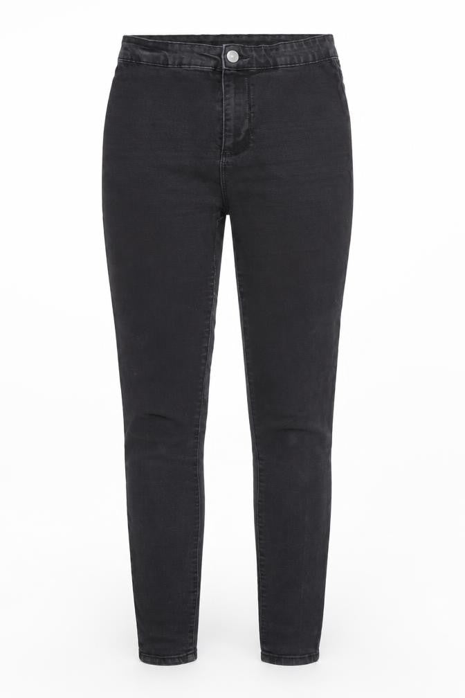 Denim & Co. Womens Black Cotton Skinny Jeans Size 8 Regular Zip