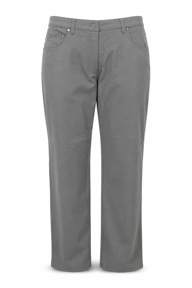 Zhenzi Womens Green Viscose Trousers Size 14 Relaxed Zip