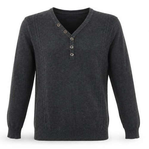Angelo Litrico Mens Silver V-Neck Polyester Pullover Jumper Size S Long Sleeve