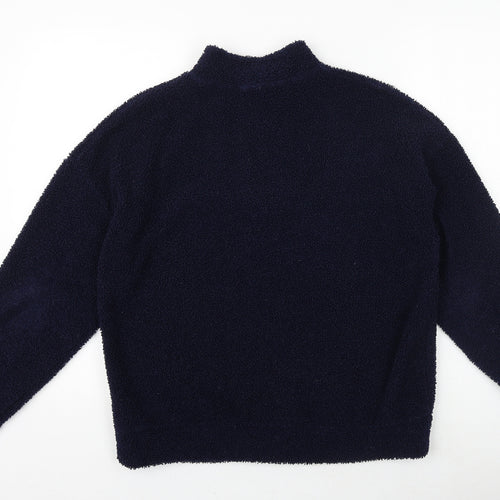 New Look Womens Blue Polyester Pullover Sweatshirt Size 8