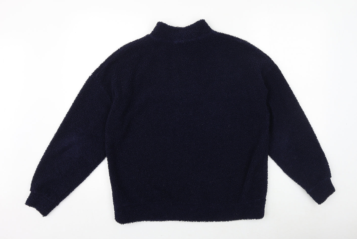 New Look Womens Blue Polyester Pullover Sweatshirt Size 8