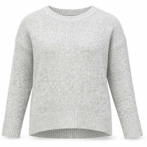 New Look Womens Grey Boat Neck Acrylic Pullover Jumper Size L
