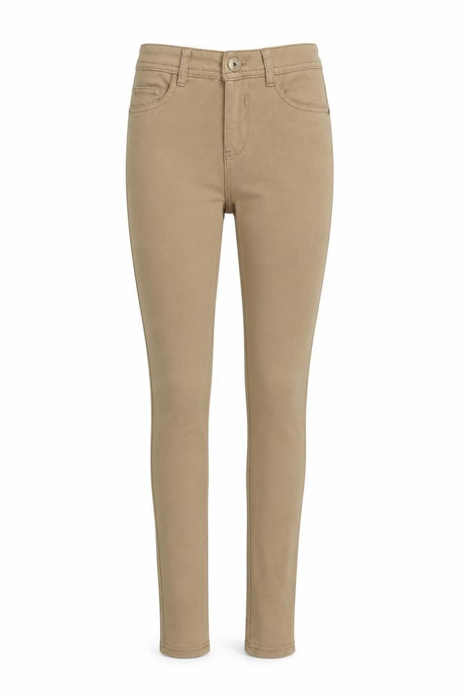 Vs. Miss Girls Brown Polyester Skinny Jeans Size M Regular Zip