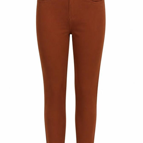 Preworn Womens Brown Polyester Jegging Jeans Size 26 in Slim Zip