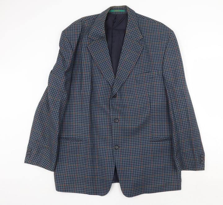 Canda Mens Blue Wool Jacket Suit Jacket Size 46 Regular