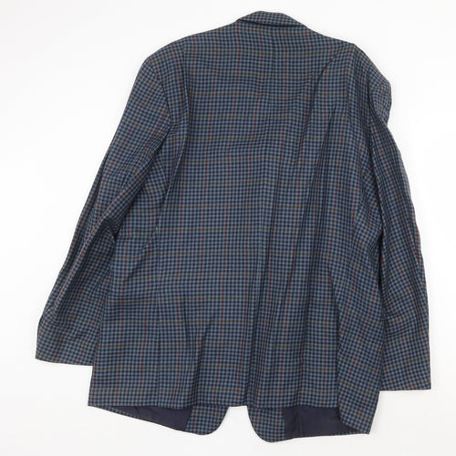 Canda Mens Blue Wool Jacket Suit Jacket Size 46 Regular
