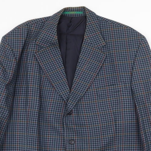 Canda Mens Blue Wool Jacket Suit Jacket Size 46 Regular