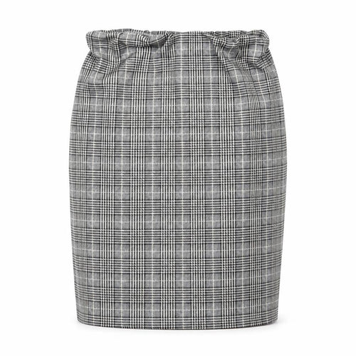 Cameo Rose Womens Grey Plaid Polyester A-Line Skirt Size M