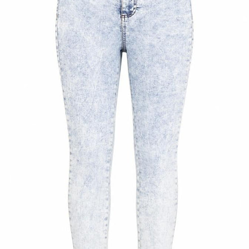 Denim & Co. Womens Blue Cotton Skinny Jeans Size 10 Regular Zip