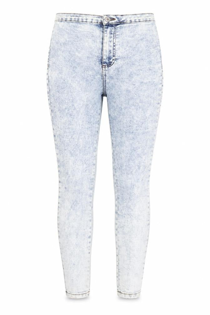 Denim & Co. Womens Blue Cotton Skinny Jeans Size 10 Regular Zip
