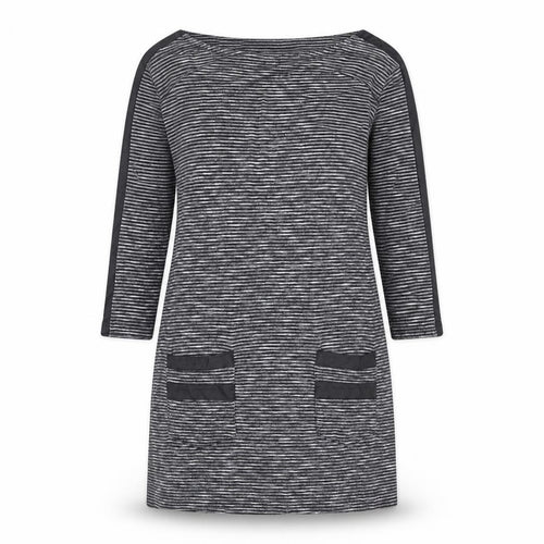 Miss Selfridge Womens Grey Viscose A-Line Size 8 Boat Neck Pullover