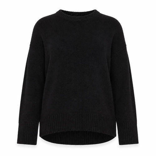 New Look Womens Black Round Neck Acrylic Pullover Jumper Size S