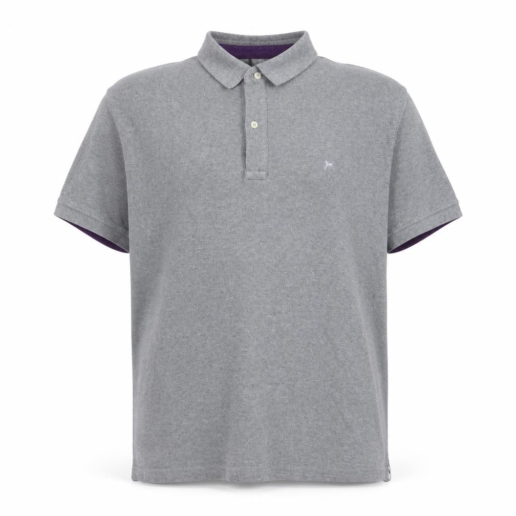 Front view of Hampton men’s green 100% cotton polo, size 2XL, collared button