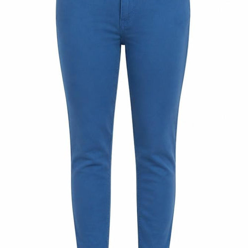 Itala Womens Blue Cotton Skinny Jeans Size S Regular Zip