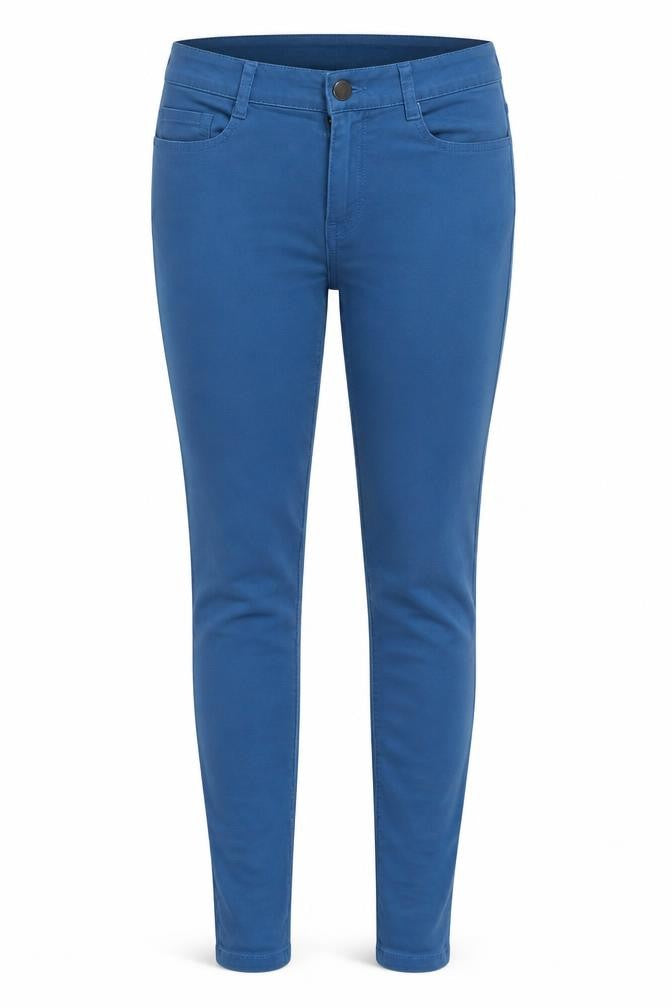 Itala Womens Blue Cotton Skinny Jeans Size S Regular Zip