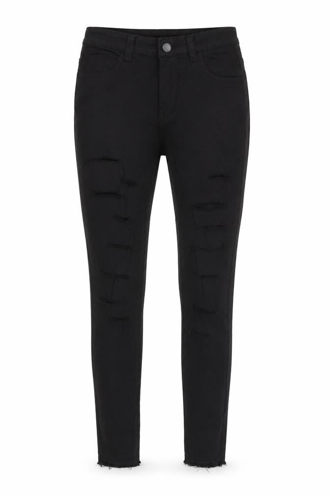 Jeans Womens Black Cotton Skinny Jeans Size S Regular Zip