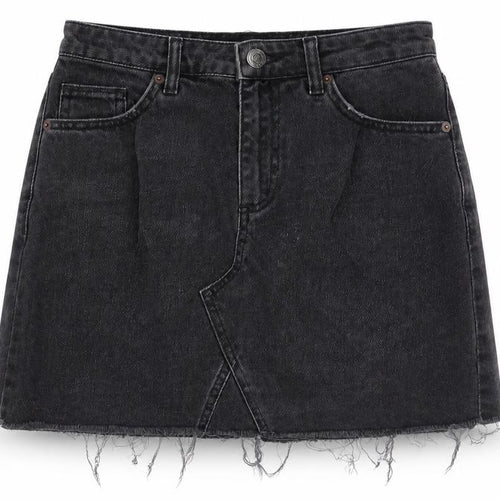 BDG Womens Black Cotton A-Line Skirt Size S Zip