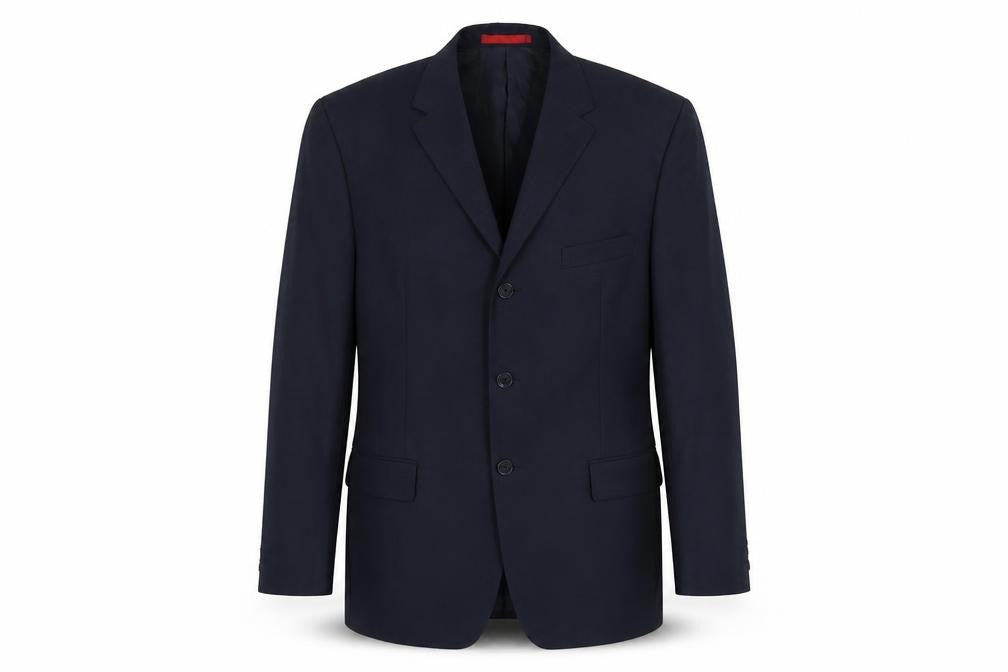 Burton Mens Blue Polyester Jacket Suit Jacket Size L Regular