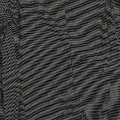 Marks and Spencer Mens Blue Geometric Wool Jacket Suit Jacket Size L Regular