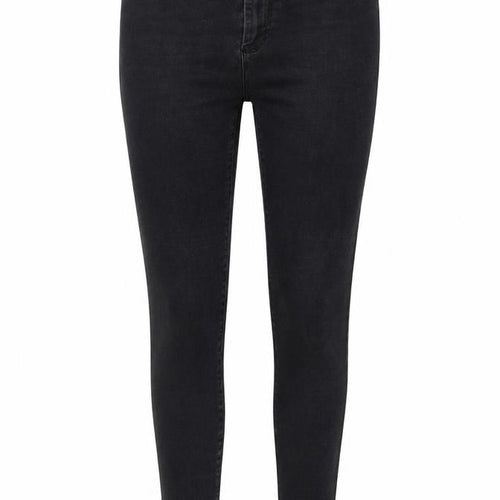 Denim & Co. Womens Grey Cotton Skinny Jeans Size 14 L26 in Regular Button