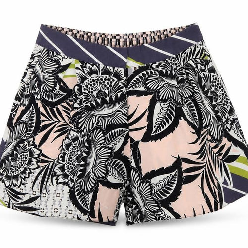 Topshop Womens Multicoloured Floral Polyester Culotte Shorts Size 8 L3 in Regular Button