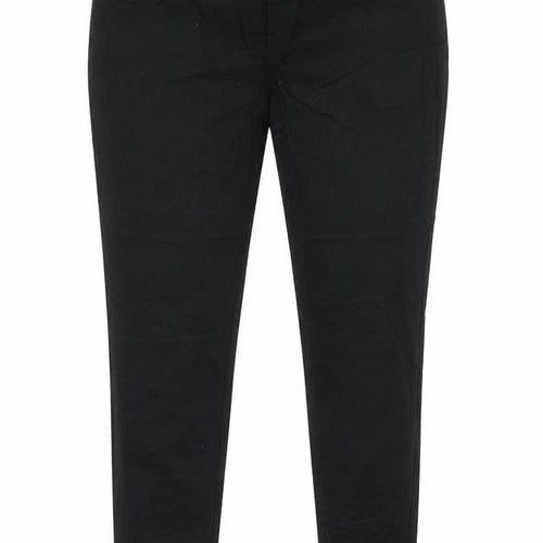 Preworn Womens Black Cotton Skinny Jeans Size 12 Regular