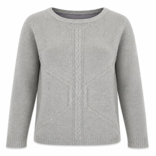 F&F Womens Grey Round Neck Acrylic Pullover Jumper Size 10