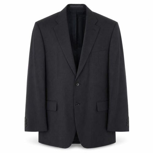 Marks and Spencer Mens Black Striped Cotton Jacket Suit Jacket Size XL Regular