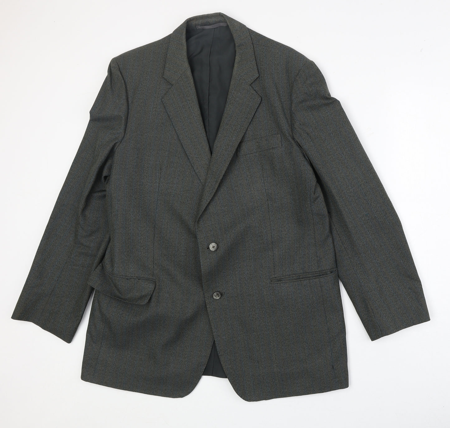 Czarina Mens Grey Polyester Jacket Suit Jacket Size 44 Regular