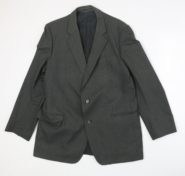 Czarina Mens Grey Polyester Jacket Suit Jacket Size 44 Regular