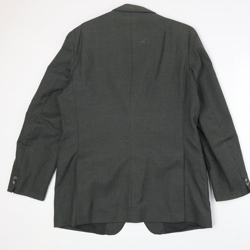 Czarina Mens Grey Polyester Jacket Suit Jacket Size 44 Regular