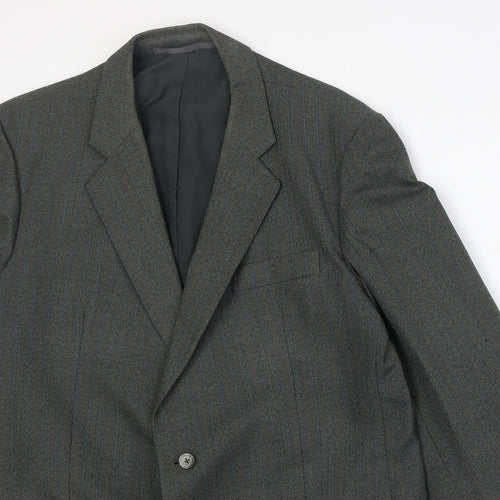 Czarina Mens Grey Polyester Jacket Suit Jacket Size 44 Regular