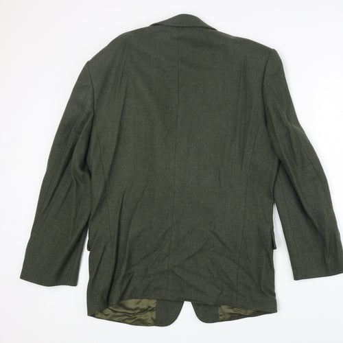 Principles Mens Green Wool Jacket Blazer Size 40 Regular