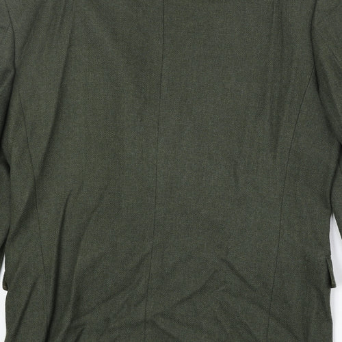Principles Mens Green Wool Jacket Blazer Size 40 Regular