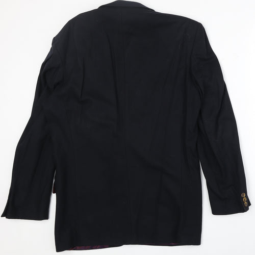 Marks and Spencer Mens Black Wool Jacket Suit Jacket Size 38 Regular