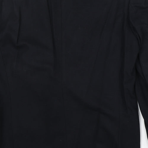 Marks and Spencer Mens Black Wool Jacket Suit Jacket Size 38 Regular