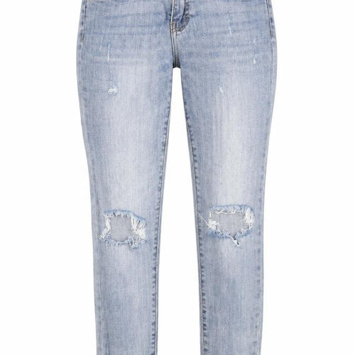 Toxik3 Womens Blue Cotton Straight Jeans Size 6 Regular Zip