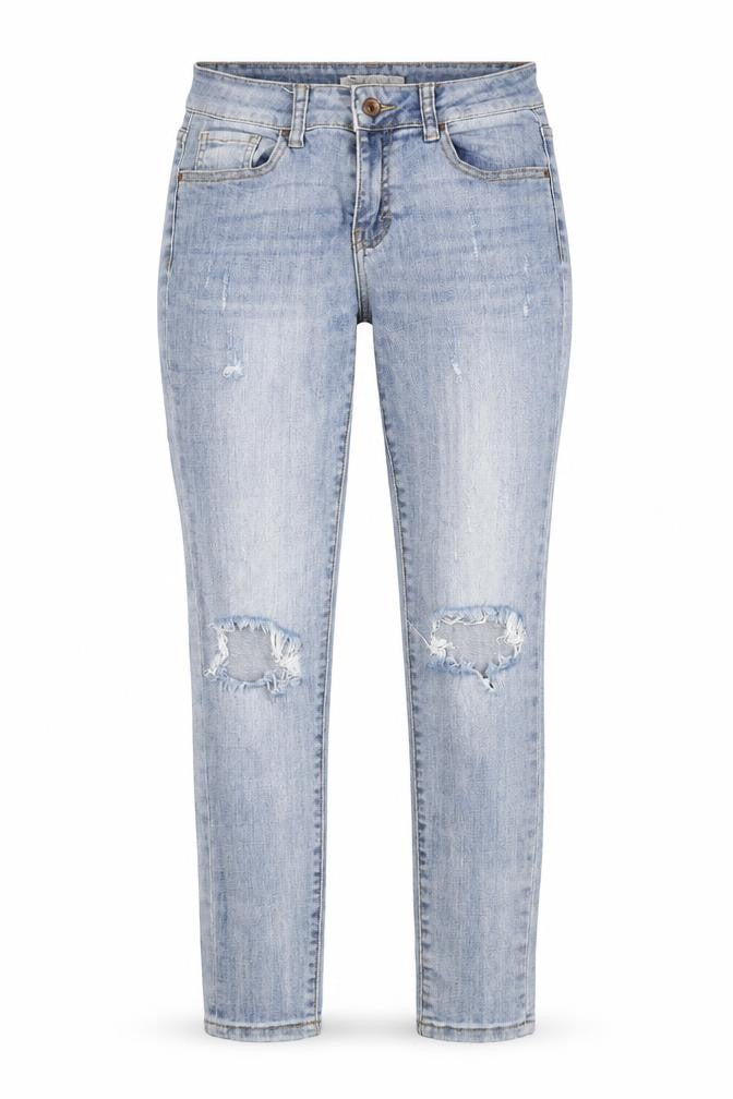 Toxik3 Womens Blue Cotton Straight Jeans Size 6 Regular Zip