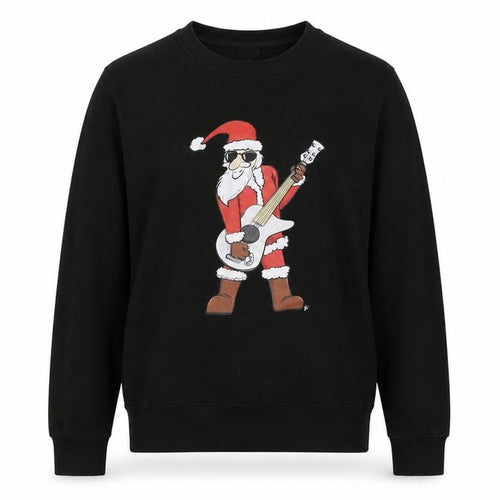 Awdis Womens Black Cotton Pullover Sweatshirt Size S Pullover - Father Christmas