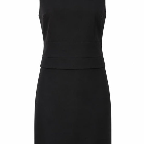 Mango Womens Black Polyester A-Line Size M Round Neck Zip
